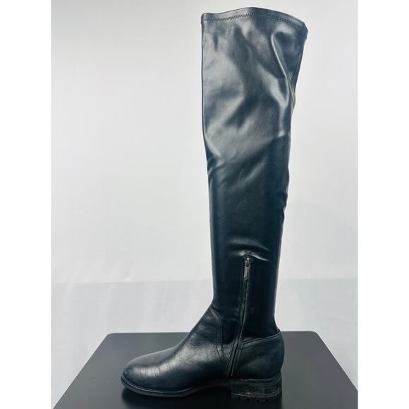 Sam Edelman Women's Remi Black Leather Pull On Over The Knee Boots Size 8 - Picture 10 of 13